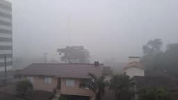 Urussanga inicia o dia com forte Neblina