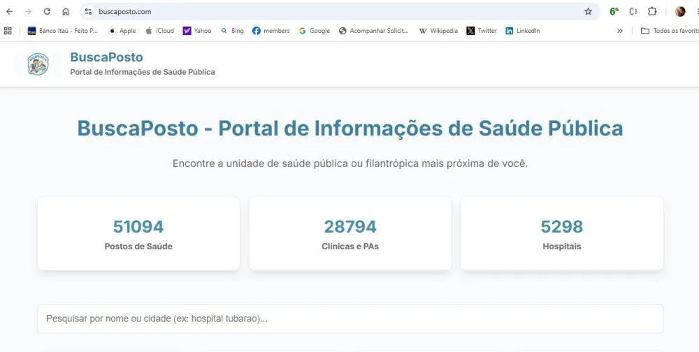 Site agregador de informações sobre estabecimentos de saúde é lançado